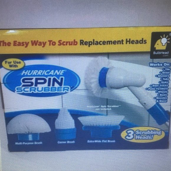 Hurricane Spin Scrubber Brush Replacement Heads - Picture 1 of 4